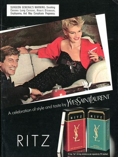 Smoking kills, but maybe the vintage Yves Saint .